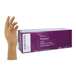 Protexis Latex Surgical Gloves 7 Light Brown 50/Bx, 4 BX/CA