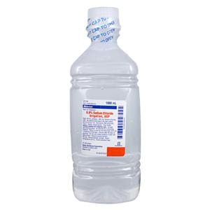 Irrigation Solution Sodium Chloride 0.9% 1000mL Plastic Pour Bott...