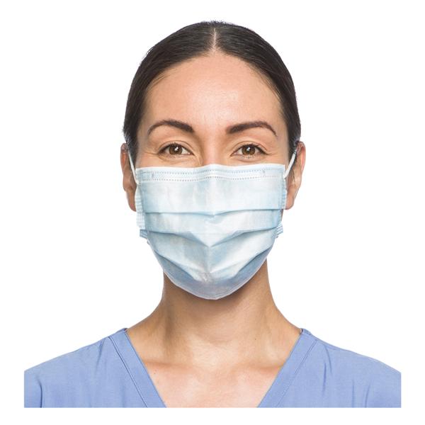 Fog-Free Tie On Mask Blue Disposable Not Made From Natural Rubber...