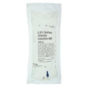 Viaflex IV Injection Solution Sodium Chloride 0.9% 1000mL Plastic Container Ea, 14 EA/CA