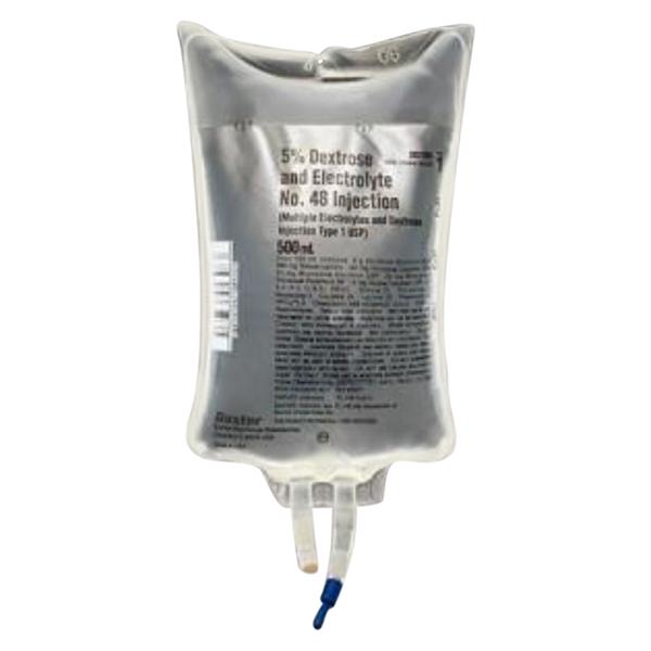 Viaflex IV Injection Solution Dextrose 5%/Electrolyte #48 500mL Plstc Cntn 24/Ca