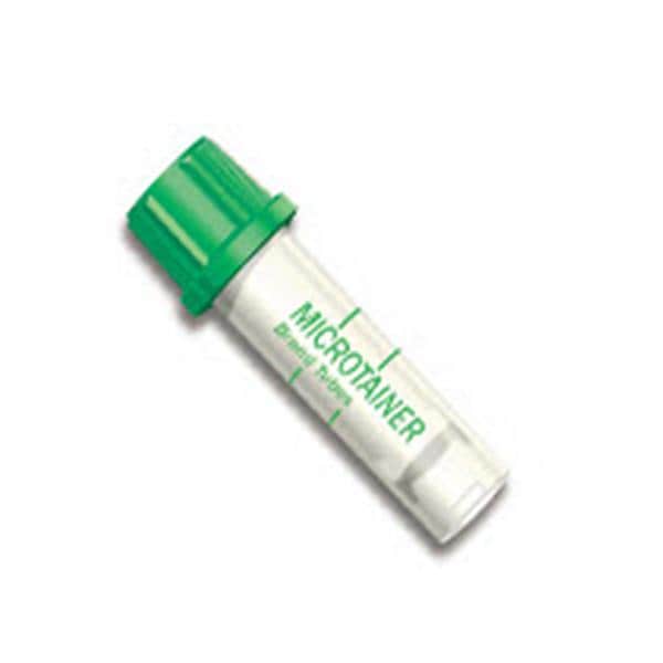 Microtainer Capillary Tube Green Cap 200-400ul McrGrd Twst Asst Clsr Plstc 50/Bx