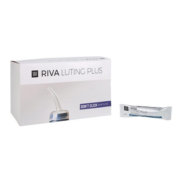 Riva Luting Plus Mini Syringe Capsules Cement Universal Kit 50/Pk