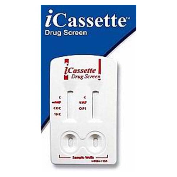iCassette Drug Screen Test Kit Moderately Complex 8 Panel COC/THC...