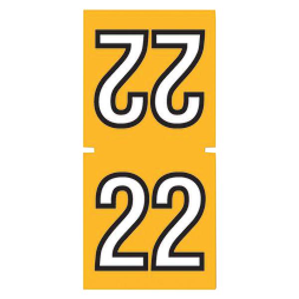 SYCOM 2022 TOP TAB LABELS YELLOW 252/Pk
