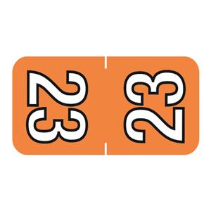 Sycom 2023 Top Tab Labels Orange 252/Pk