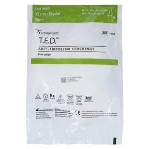 T.E.D. Anti-Embolism Stocking Knee High Inspection Toe XL 46cm Gr...