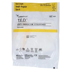 T.E.D. Compression Stocking Knee High Inspection Toe Small White,...