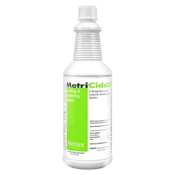 MetriCide 28 Instrument Disinfectant 2.5% Glutaraldehyde 32 oz 32oz/Bt