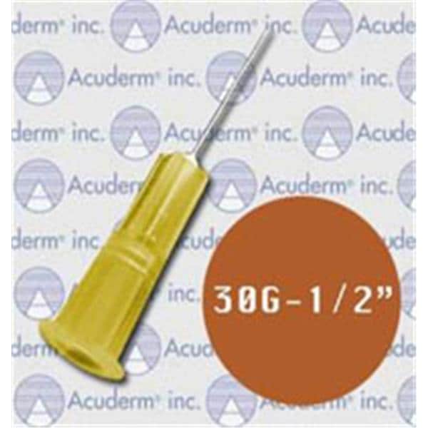 Needle AcuNeedle 30g 1/2" Hypodermic Tri-Beveled Sterile Not Made...
