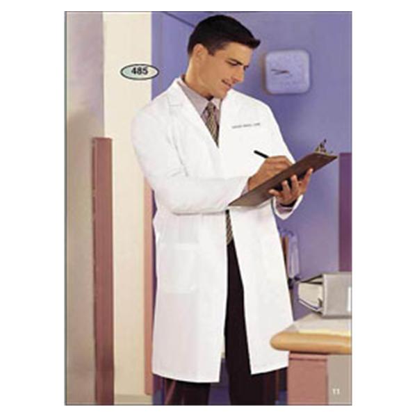 Lab Coat 3 Pockets Long Sleeves 41 in White Mens EA