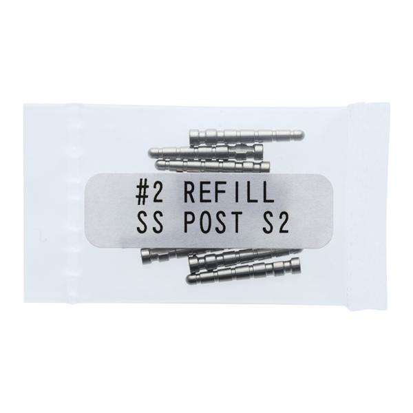 C-I Posts Stainless Steel Size 2 Medium Tapered 10/Pk