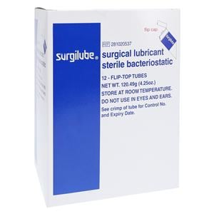 Surgilube Lubricating Jelly 4.25oz Flip Top Bottle 12/Box, 6 BX/C...