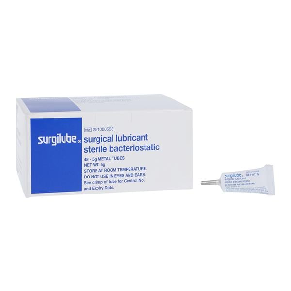 Surgilube Lubricating Jelly 5gm Squeeze Pouch 48/Box, 12 BX/CA