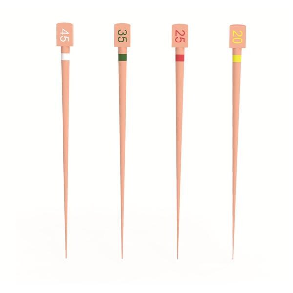 Genius Gutta Percha Points Assorted Size #20-45 White 60/Pk