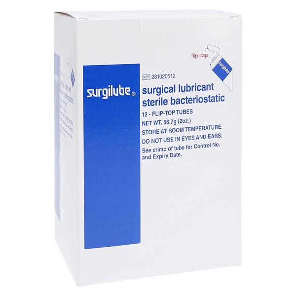 Surgilube Lubricating Jelly 2oz Flip Top Tube 12/Box, 12 BX/CA