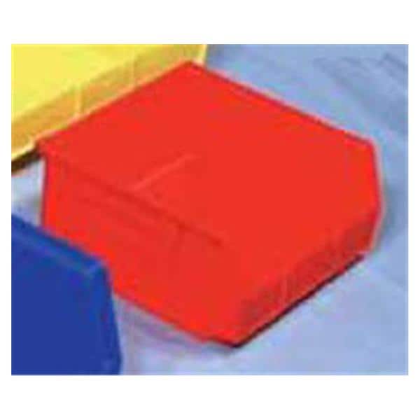 AkroBins Storage Bin Red Polymer With Label Holder 10-7/8x11x5" E...