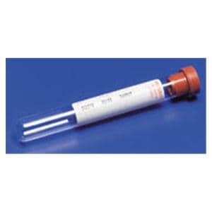 Monoject Venous Blood Collection Tube Red 7mL Silicone Stopper Glass 100/Bx, 10 BX/CA