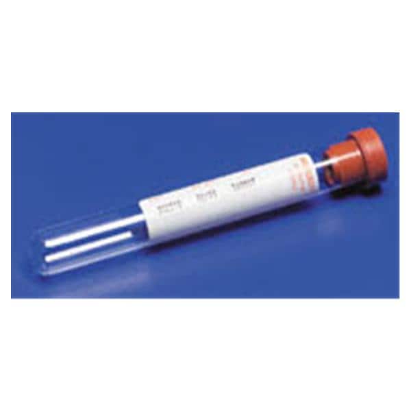 Monoject Venous Blood Collection Tube Red 7mL Silicone Stopper Glass 100/Bx, 10 BX/CA