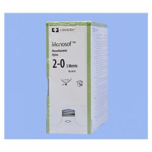 Monosof Suture Nylon Monofilament 2-0 30" Non-Absorbable C-15 Rev...
