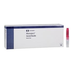 Monoject Needle Metal Hub 25 Gauge Short Red 100/Bx, 10 BX/CA