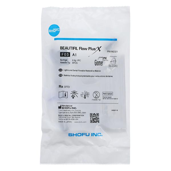 Beautifil Flow Plus X Flowable Composite A1 Multipurpose Syringe Refill Ea