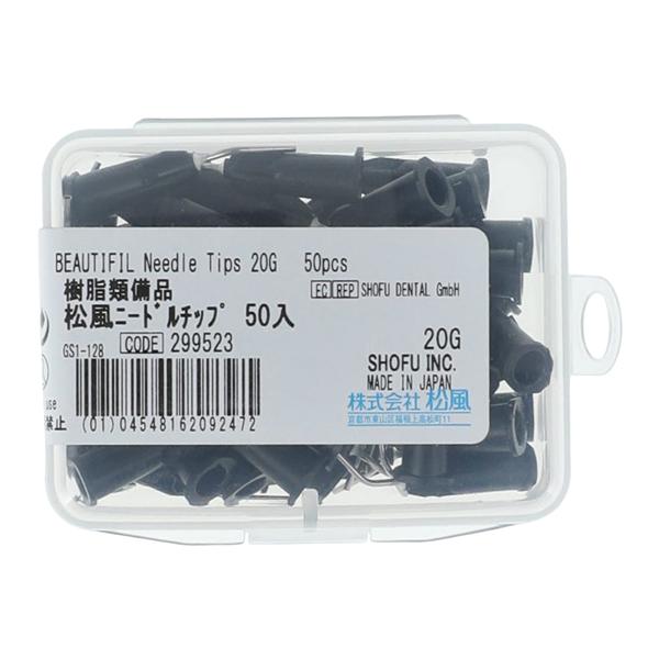 Beautifil Flow Prebent Needle Tips Black 20 Gauge 50/Bx