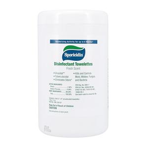 Towel Disinfectant Sporicidin 5 in x 8 in 180/Can, 12 CN/CA