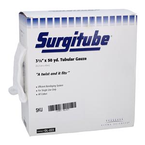 Surgitube Gauze Bandage Cotton 3.63"x50yd White Non-Sterile Each