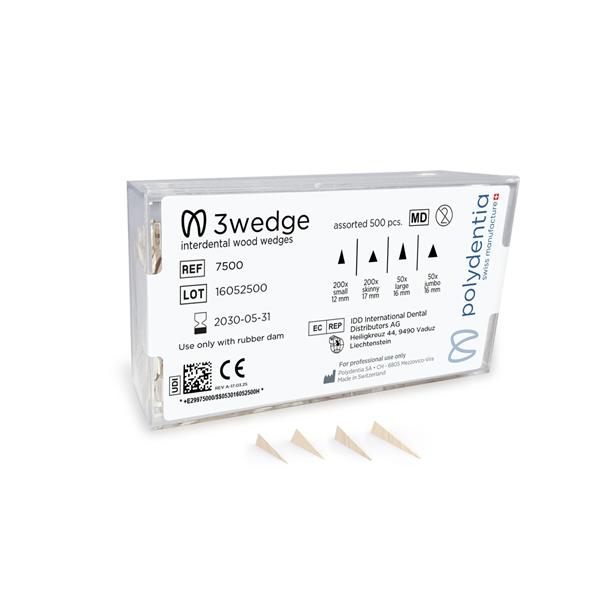 3Wedge Wedges Assorted 500/Pk