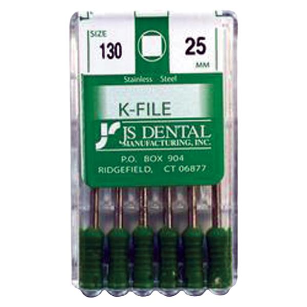 K-File 25 mm Size 130 Stainless Steel 0.02 6/Pk
