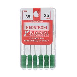 Hedstrom Files 25 mm Size 35 Stainless Steel 0.02 6/Pk