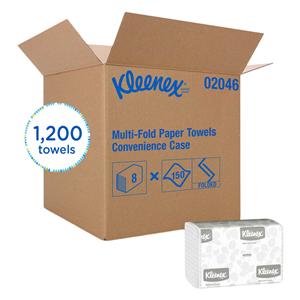 Kleenex Hand Towel Multifold Disposable Paper 9.2 in x 9.4 in Whi...