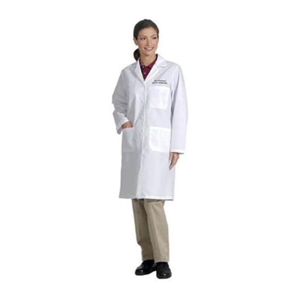 Lab Coat 3 Pockets Long Sleeves X-Large White Womens Ea
