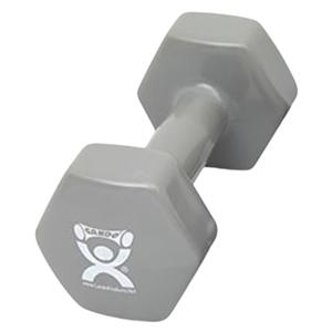 CanDo Weight Dumbbell 15lb Vinyl Coated Silver