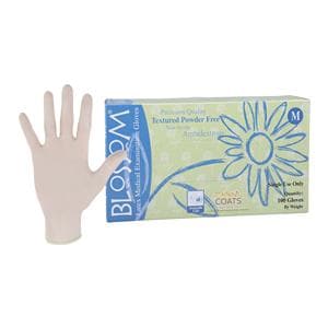 Blossom COATS Latex Exam Gloves Medium Light Green Non-Sterile, 1...