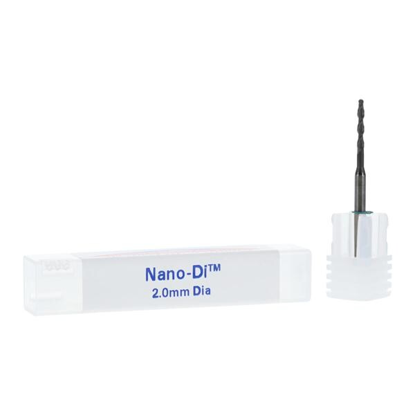 Nano-Di Diamond Milling Bur 2.0mm 2 Flute Ball End Ea
