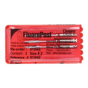 FluoroPost Post Drill Refill Size 2 Red 3/Pk