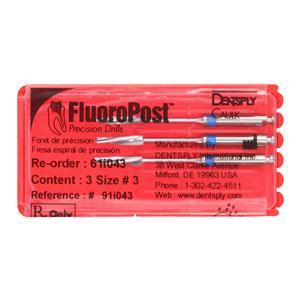 FluoroPost Post Drill Refill Size 3 Blue 3/Pk