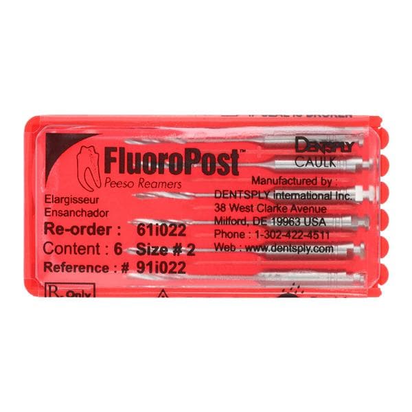 FluoroPost Reamers Refill Size 2 6/Pk