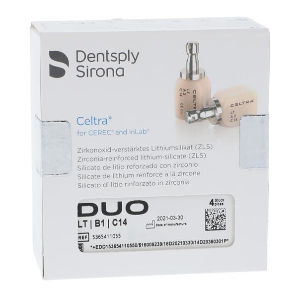 CELTRA Duo LT Milling Blocks Low Translucency C14 B1 For CEREC 4/Pk