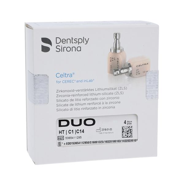 CELTRA Duo HT Milling Blocks High Translucency C14 C1 For CEREC 4/Pk