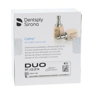 CELTRA Duo HT Milling Blocks High Translucency C14 C2 For CEREC 4/Pk