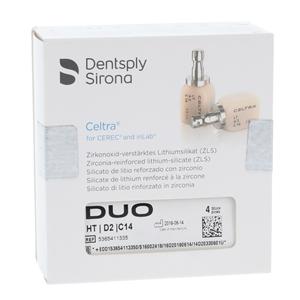 CELTRA Duo HT Milling Blocks High Translucency C14 D2 For CEREC 4/Pk