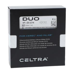 CELTRA Duo HT Milling Blocks High Translucency C14 D3 For CEREC 4/Pk