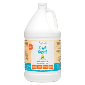Oxyfresh Fresh Breath Lemon Mint Mouthwash Bottle 128oz/Bt