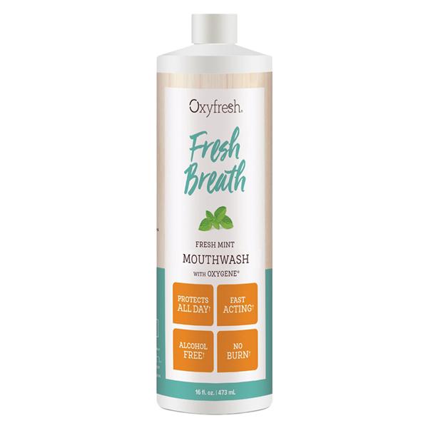 Oxyfresh Fresh Breath Fresh Mint Mouthwash Bottle 16oz/Bt