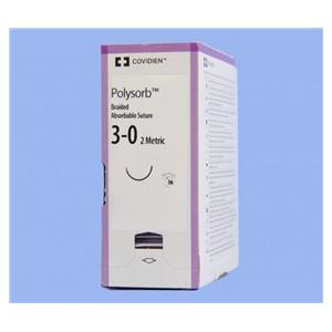 Polysorb Suture 3-0 30" Polyester Braid GS-22 Undyed 36/Ca