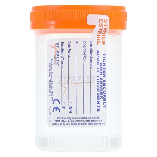 Leakbuster Specimen Container 120mL Polypropylene Sterile Graduat...
