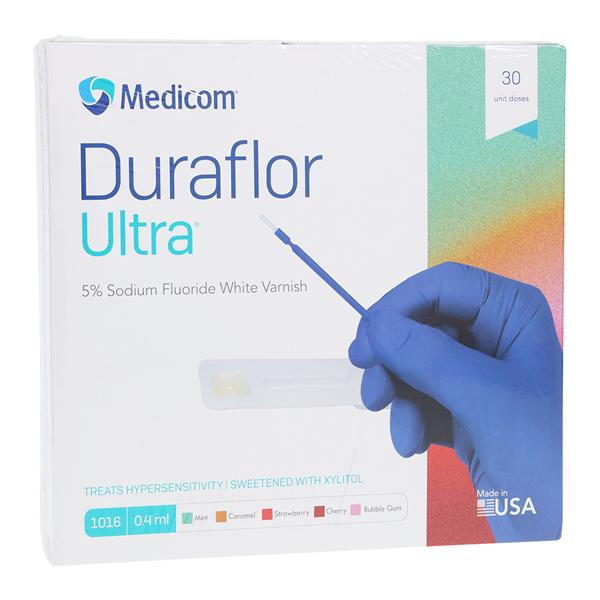 Duraflor Ultra Varnish Sodium Fluoride 0.4 mL Cherry White 30/Bx